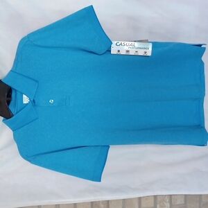 32 Deg Cool Golf Shirt, blue, NWT